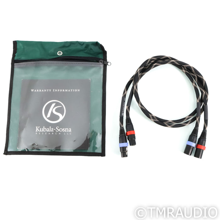 Kubala Sosna Anticipation XLR Cables; 1m Pair Balanced Interconnects