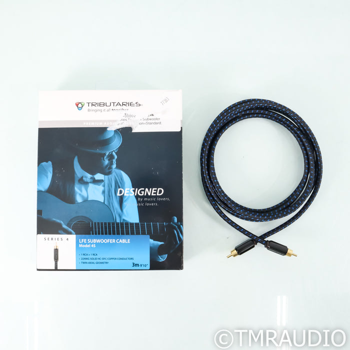 Tributaries Series 4 RCA Subwoofer Cable; 3m Single Interconnect (Open Box)