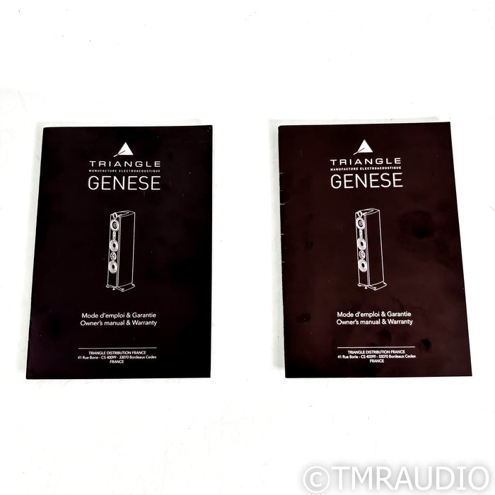 Triangle Genese Trio Bookshelf Speakers; Gloss Black Pair