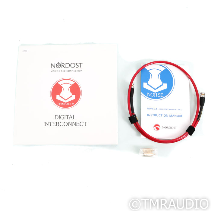 Nordost Heimdall 2 75 Ohm BNC Cable; 1m Digital Interconnect (Mint / Unused)