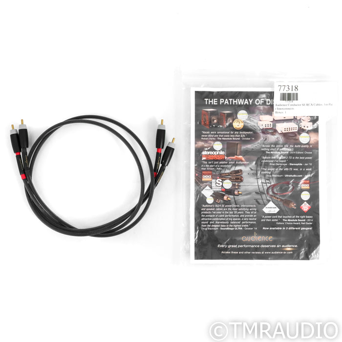 Audience Conductor SE RCA Cables; 1m Pair Interconnects