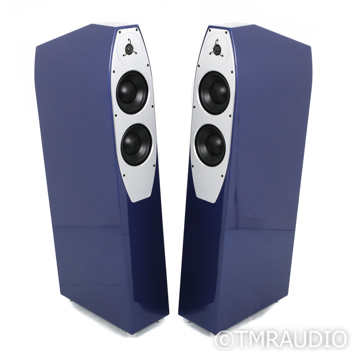 EgglestonWorks Emma Evolution Floorstanding Speakers; Bugatti Blue Pair