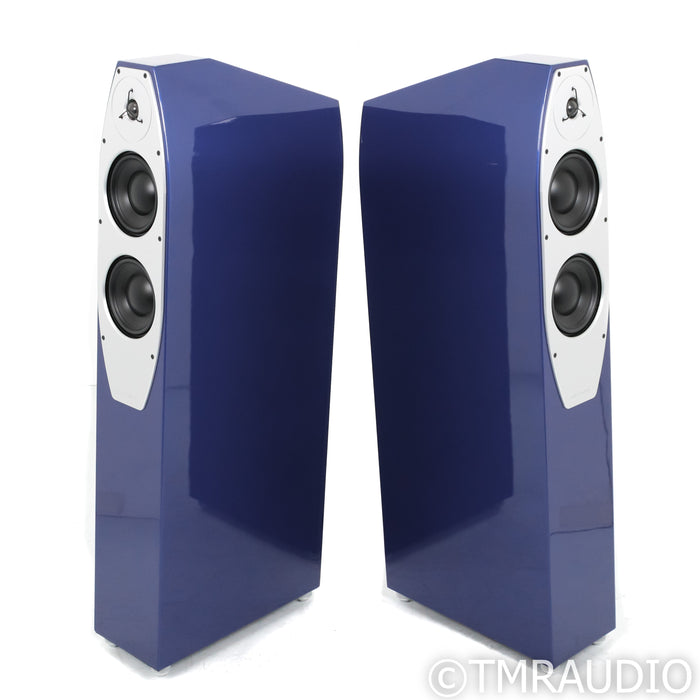 EgglestonWorks Emma Evolution Floorstanding Speakers; Bugatti Blue Pair