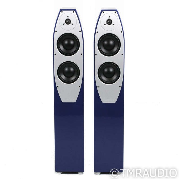 EgglestonWorks Emma Evolution Floorstanding Speakers; Bugatti Blue Pair