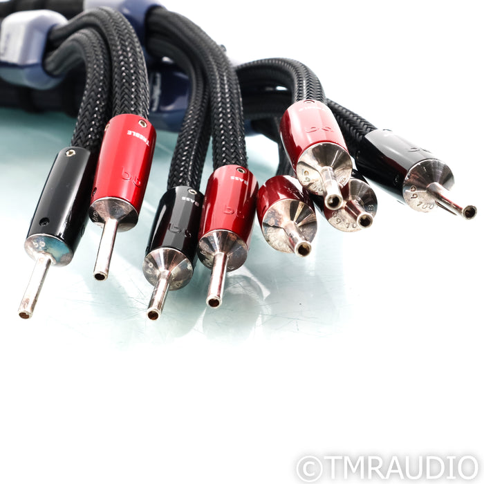 AudioQuest ThunderBird ZERO/BASS BiWire Combo Speaker Cables; 8ft Pair