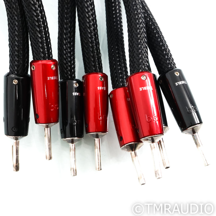 AudioQuest ThunderBird ZERO/BASS BiWire Combo Speaker Cables; 8ft Pair