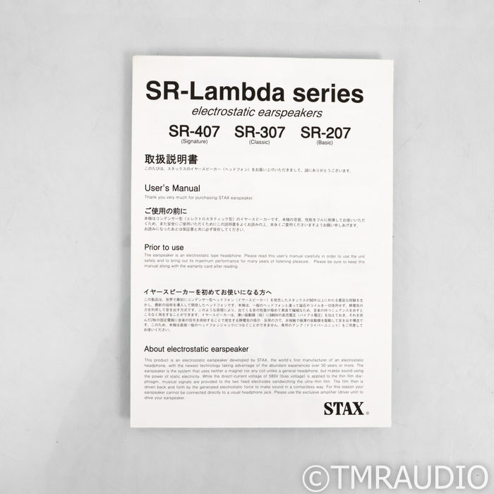 STAX SRS-3170 Electrostatic Earspeaker System