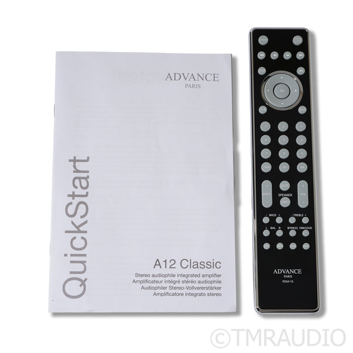 Advance Paris A12 Classic Hybrid Integrated Amplifier / DAC; MM/MC Phono