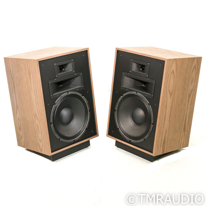 Klipsch Heresy IV Floorstanding Speakers; Distressed Oak Pair