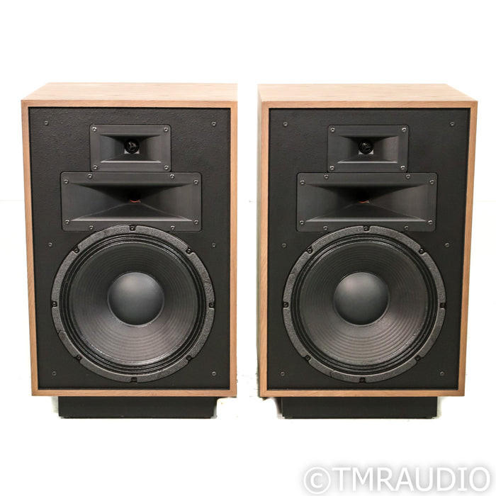 Klipsch Heresy IV Floorstanding Speakers; Distressed Oak Pair