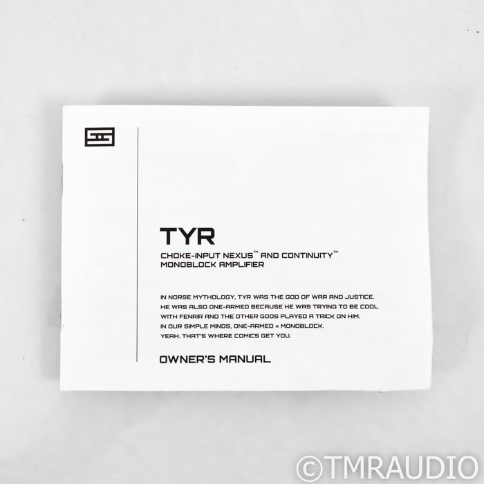 Schiit Audio TYR Monoblock Power Amplifiers; Black Pair
