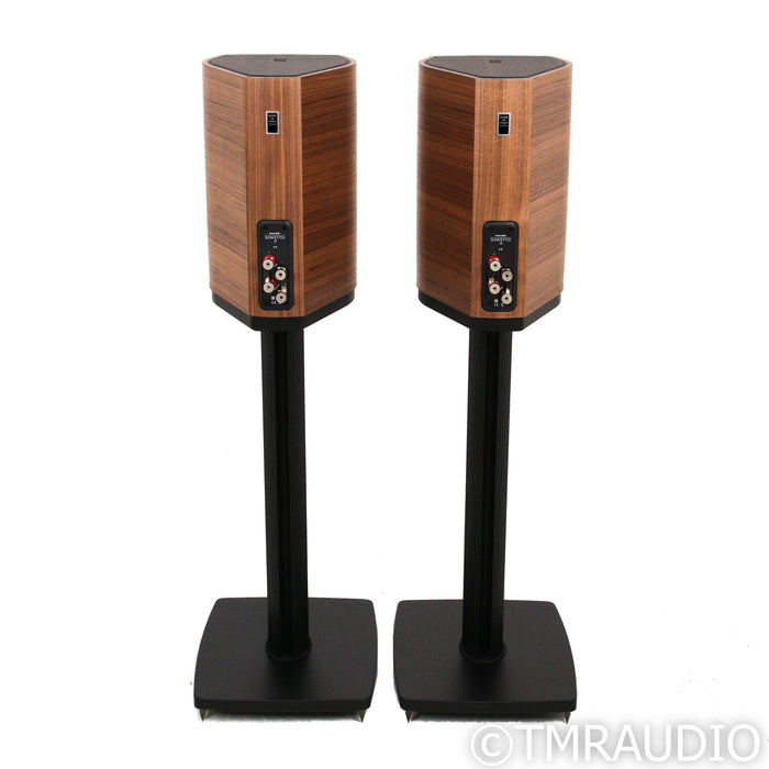 Sonus Faber Sonetto II Bookshelf Speakers; Walnut Pair w/ Stands