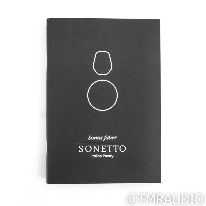 Sonus Faber Sonetto II Bookshelf Speakers; Wenge Pair
