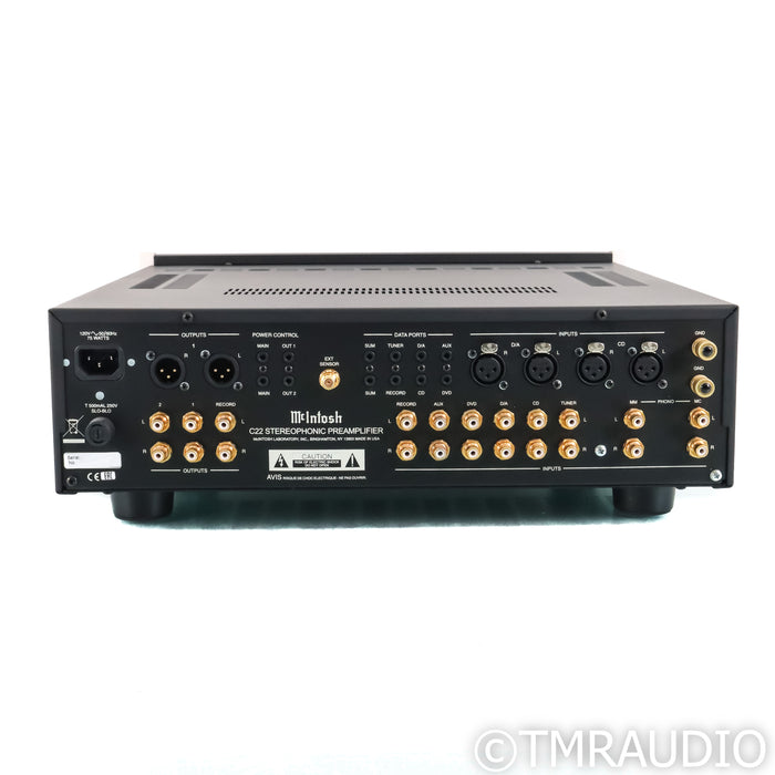 McIntosh C22 Mk IV Stereo Tube Preamplifier; MM & MC Phono