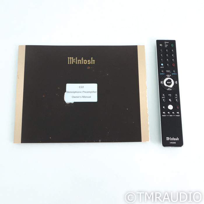 McIntosh C22 Mk IV Stereo Tube Preamplifier; MM & MC Phono