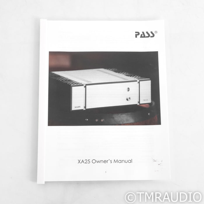 Pass Labs XA25 Stereo Power Amplifier