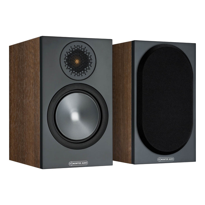 Monitor Audio BRONZE 50 Bookshelf Speakers; Walnut Pair (Sealed)