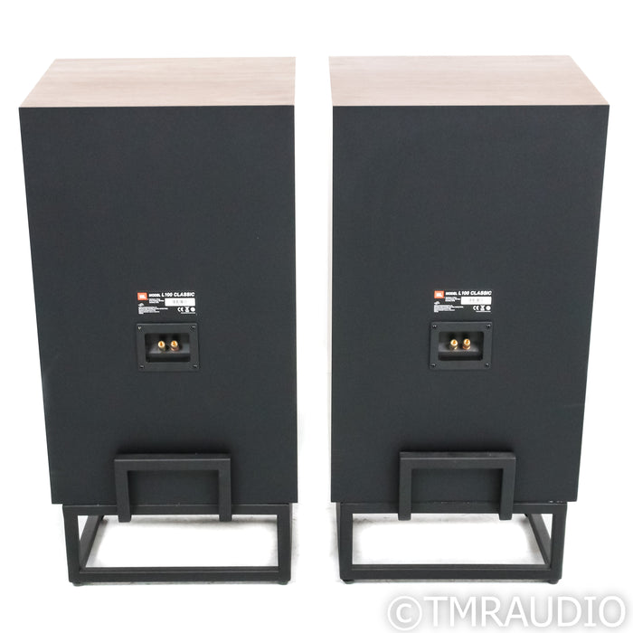 JBL James Lansing L100 Classic Bookshelf Speakers; Pair with Stands