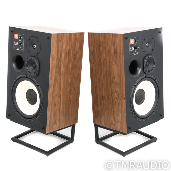 JBL James Lansing L100 Classic Bookshelf Speakers; Pair with Stands