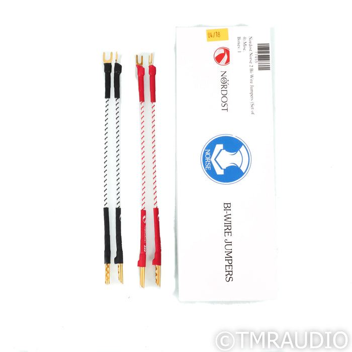 Nordost Norse 2 Bi-Wire Jumpers; Set of 4 7" Jumpers; Banana + Spade