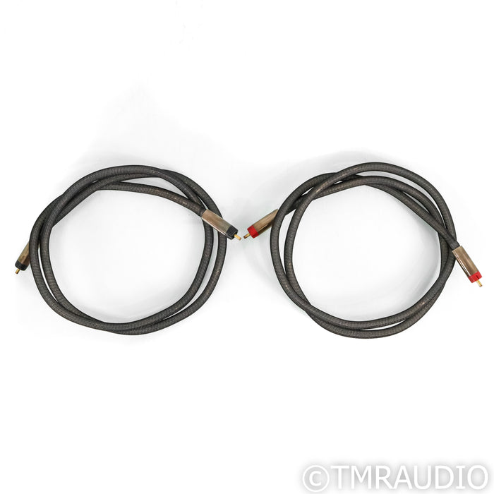 Silversmith Audio Silver RCA Cables; 1.25m Pair Interconnects