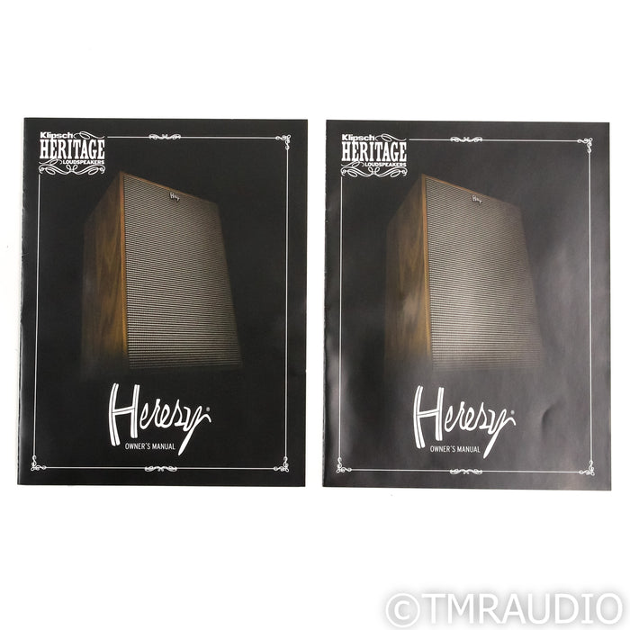 Klipsch Heresy IV Floorstanding Speakers; Walnut Pair