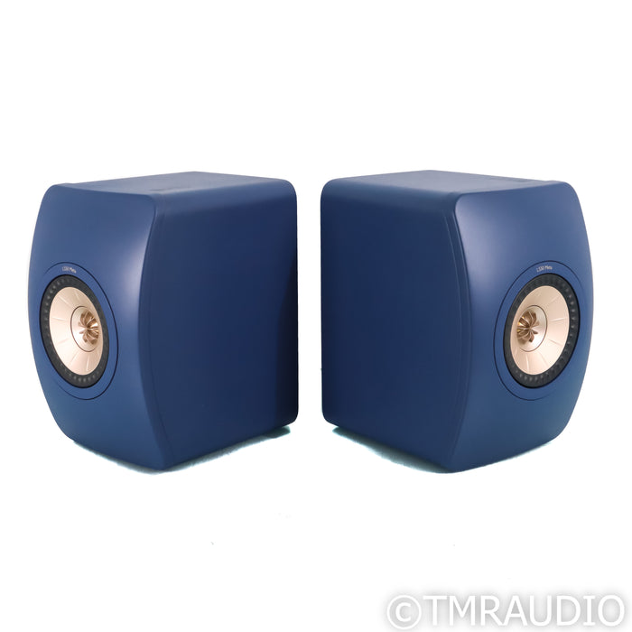 KEF LS50 Meta Bookshelf Speakers; Royal Blue Pair