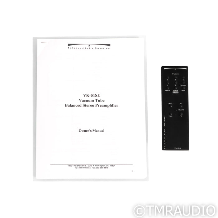 BAT VK-51SE Stereo Tube Preamplifier