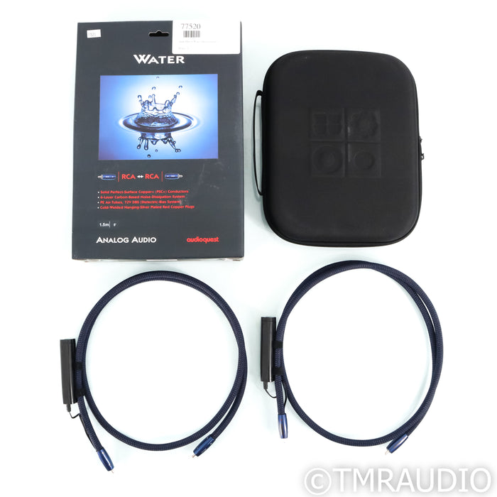 AudioQuest Water RCA Cables; 1.5m Pair Interconnects