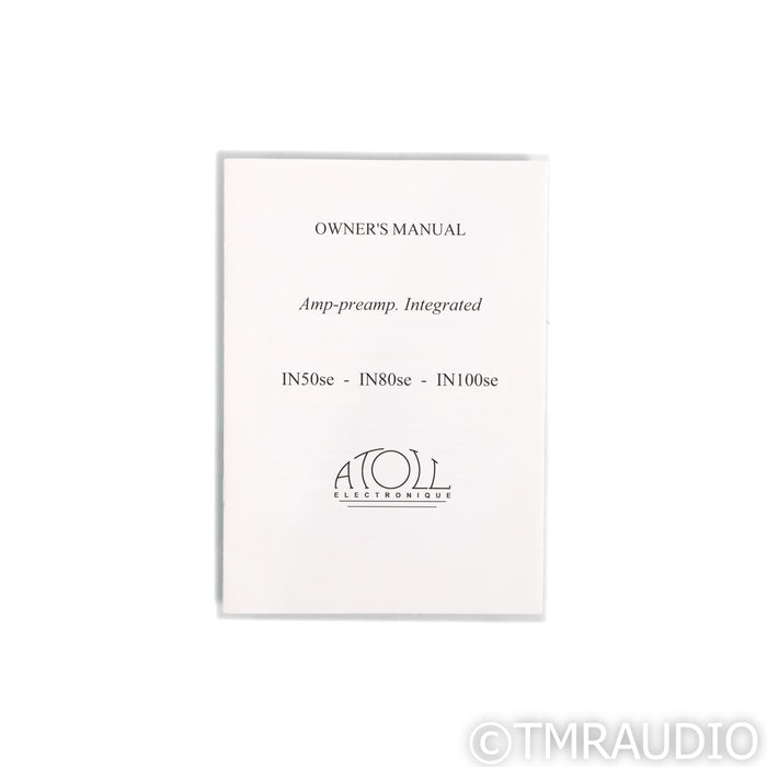 Atoll Electronique IN100se Integrated Amplifier (No Remote)