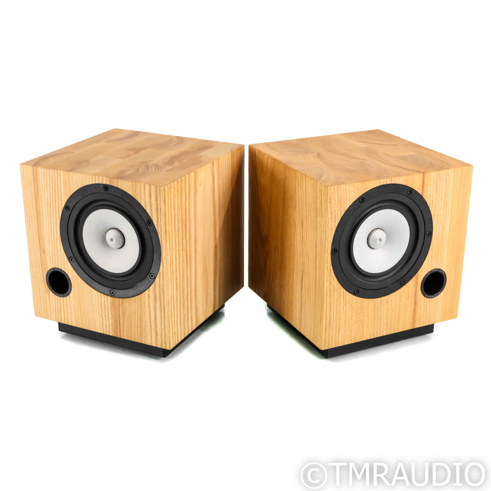 Fern & Roby Cube Bookshelf Speakers; Heart Pine Pair