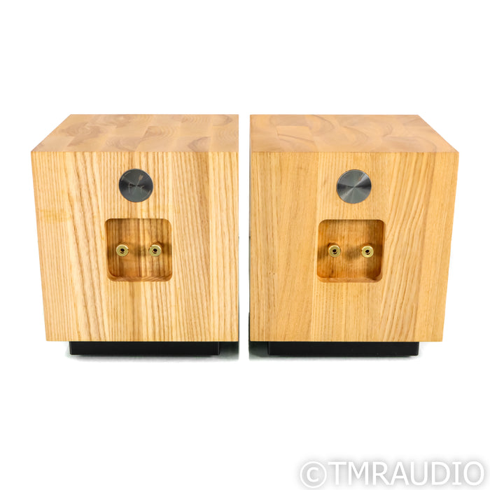 Fern & Roby Cube Bookshelf Speakers; Heart Pine Pair