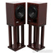 Tocaro Model 40 Bookshelf Speakers with Stands; Mahogany Pair