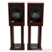 Tocaro Model 40 Bookshelf Speakers with Stands; Mahogany Pair