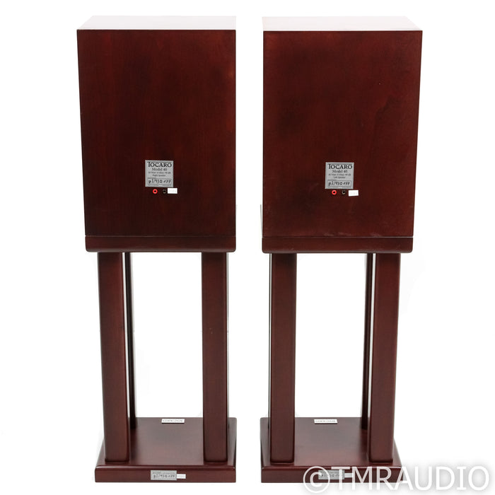 Tocaro Model 40 Bookshelf Speakers with Stands; Mahogany Pair