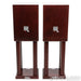 Tocaro Model 40 Bookshelf Speakers with Stands; Mahogany Pair