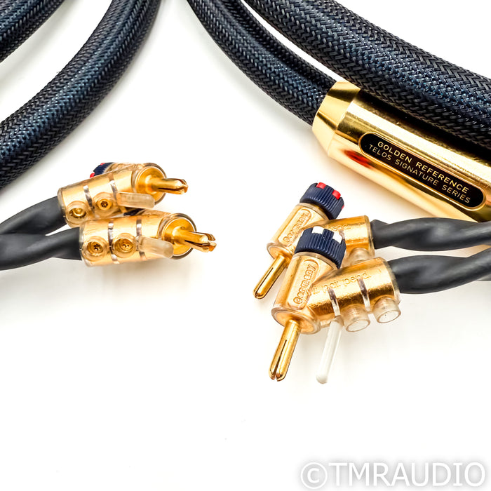 Telos Audio Golden Reference Signature Speaker Cables; 6ft Pair