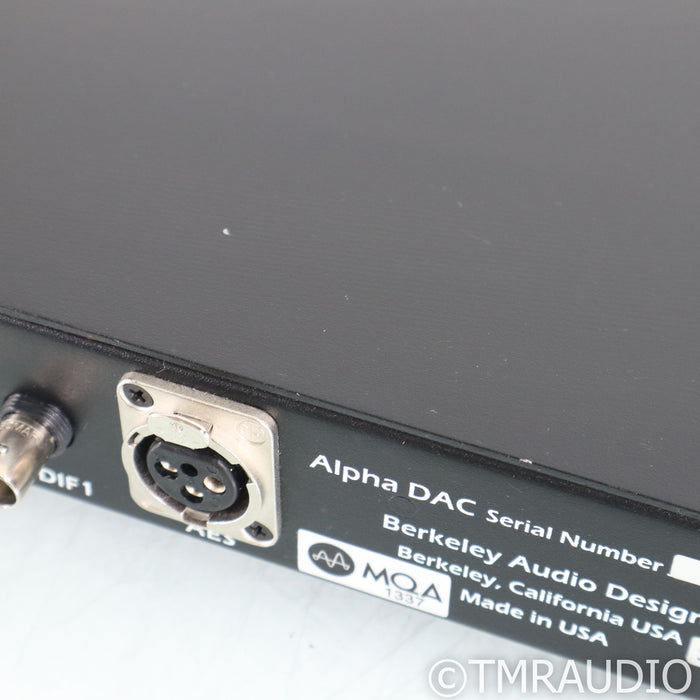 Berkeley Audio Design Alpha DAC Series 2; D/A Converter; MQA Upgrade