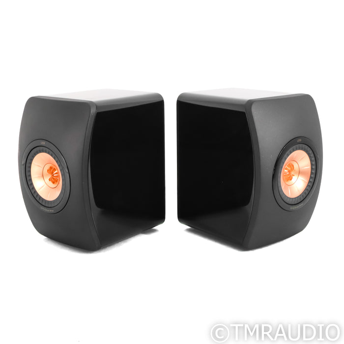 KEF LS50 Bookshelf Speakers; Black Pair