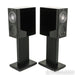 KEF Reference 1 Meta Bookshelf Speakers; High-Gloss Black Pair with Stands
