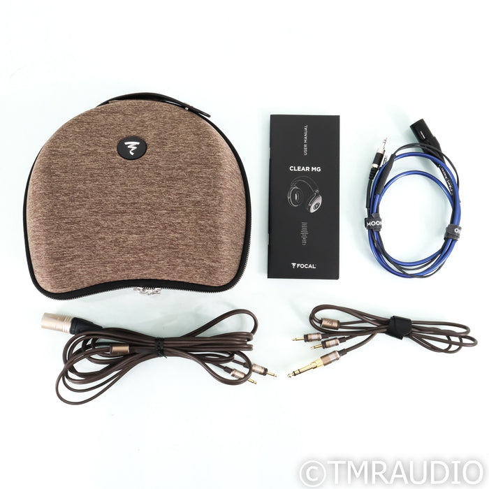 Focal Clear MG Open Back Headphones; Moon Blue Dragon Cable Upgrade (Used)