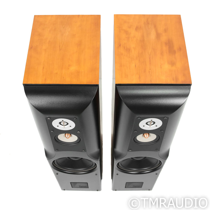 Hales Transcendence Five Floorstanding Speakers; Cherry Pair