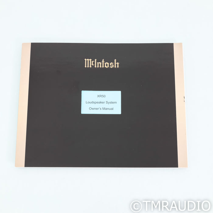 McIntosh XR50 Bookshelf Speakers; Red Walnut Pair
