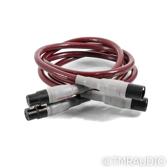 Cardas Audio Golden Cross XLR Cables; 1m Pair Balanced Interconnects
