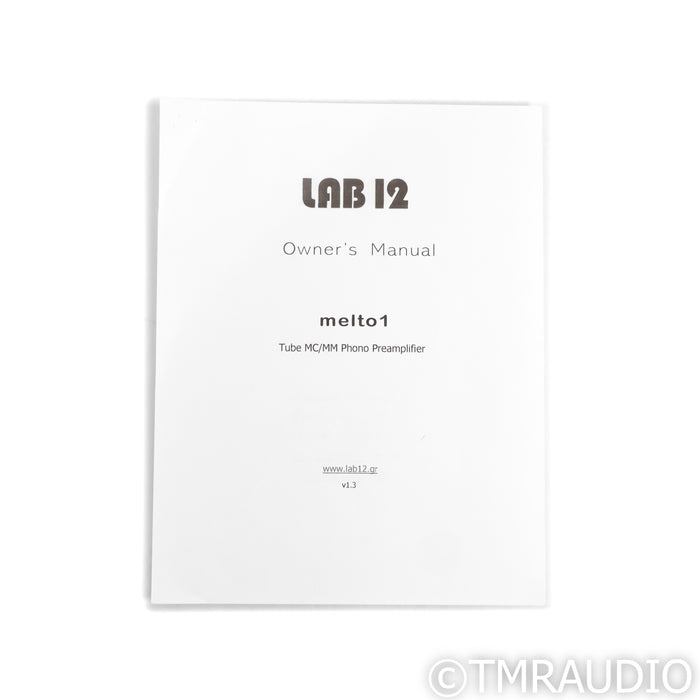 Lab12 Melto1 Tube MM & MC Phono Preamplifier (Open Box)
