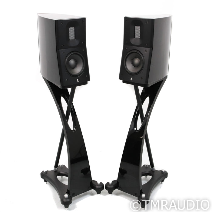 Raidho Acoustics TD1.2 Bookshelf Speakers; Black Pair w/ Stands