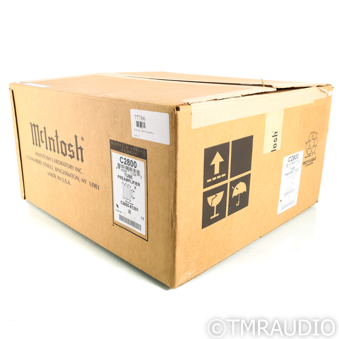 McIntosh C2800 Stereo Tube Preamplifier; MM & MC Phono (Mint / Unused)