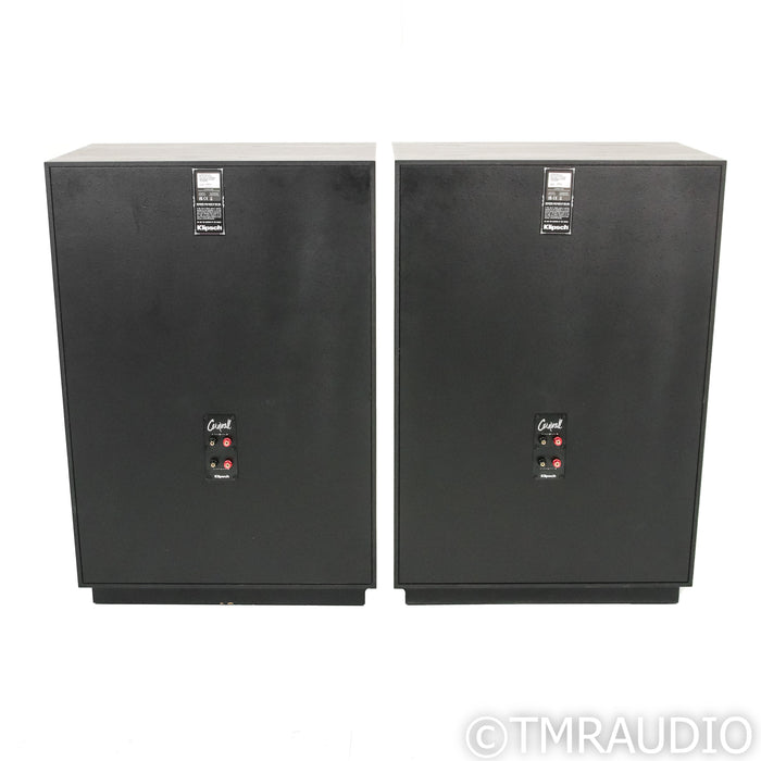 Klipsch Cornwall IV Floorstanding Speakers; Black Ash Pair w/ Upgraded Crossovers