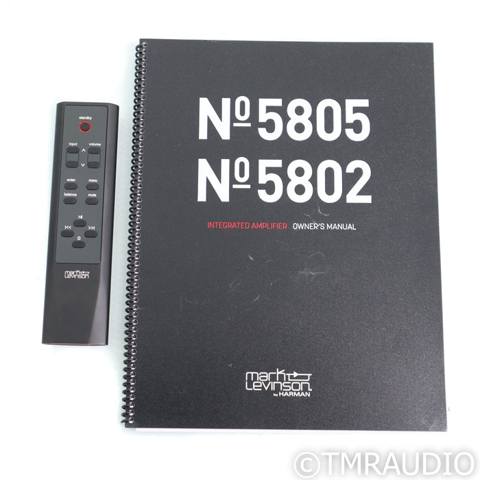 Mark Levinson No. 5805 Stereo Integrated Amplifier; MM & MC Phono