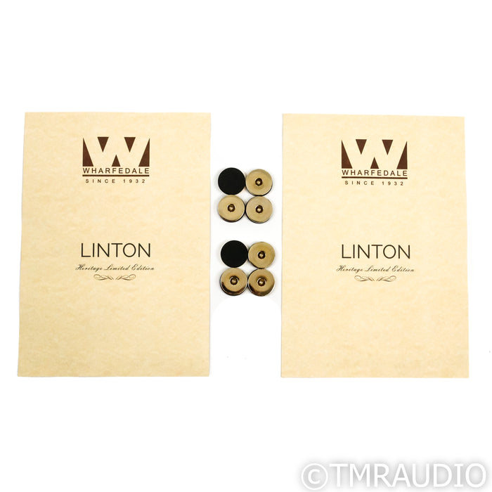 Wharfedale Linton 85th Anniversary Bookshelf Speakers; Walnut Pair  with Stands